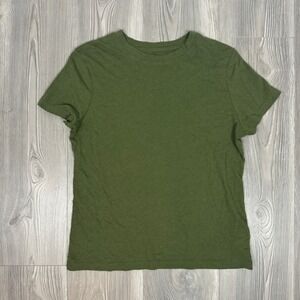 A New Day Olive Green Crewneck Tshirt - SIZE S Casual Basic Minimalist Capsule
